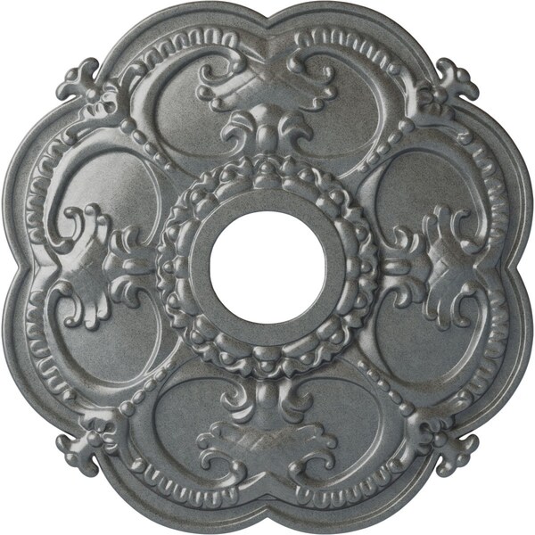 Ekena Millwork Rotherham Ceiling Medallion (Fits Canopies up to 3 1/2"), 18"OD x 3 1/2"ID x 1 1/2"P, Platinum CM17ROPLS - main